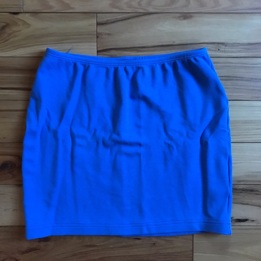 American Apparel Electric Blue Mini Skirt